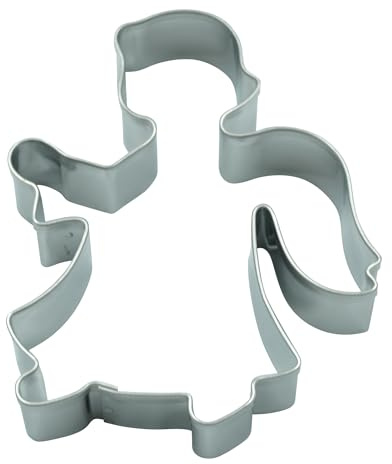 BekkiB - Ausstecher Engel - ca. 7,3 x 5,8 cm - Spülmaschinengeeignete Engel-Ausstechform aus Edelstahl - Zum Backen von Plätzchen - 998761