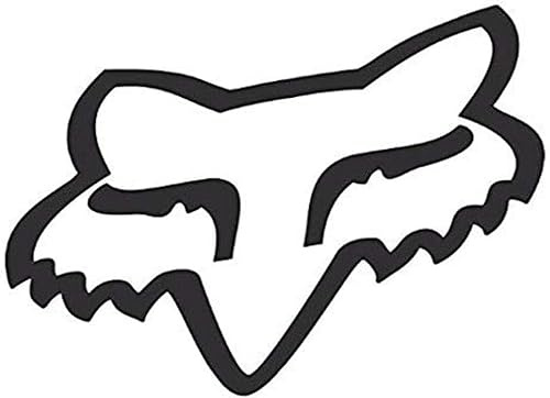 KLAMOTTEN STORE Aufkleber Vinyl schwarz Fuchs Motiv Fox Outlines Sticker 46cm Kunststoff für Motorhaube Garage Fenster