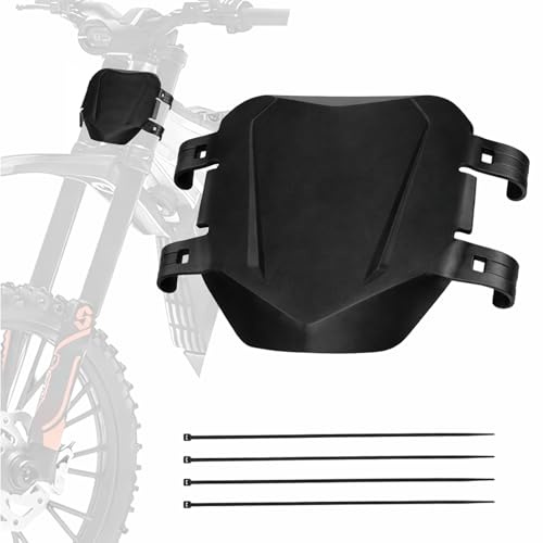 Electric Bike Number Plate – Universal Front Plate for E-Bike, Super73, Surron, Ridstar, Talaria – Durable PP Material, Lightweight, Easy Install Black