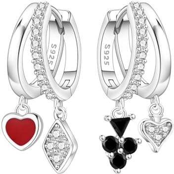 MISEFF 925 Sterling Silber Zirkonia Ohrhänger für Damen – Elegante Ohrringe mit Stern und Tiermotiven，Modeschmuckgeschenke, geeignet für empfindliche Ohren