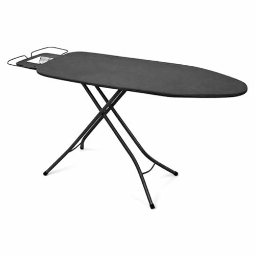 Acomoda Textil - Tabla de Planchar Grande con Centro de Planchado Reforzado y Altura Regulable 4 Posiciones 78 a 92 Cm. Estructura Metalica Estable de Superficie Amplia 143x40 cm Plegable.