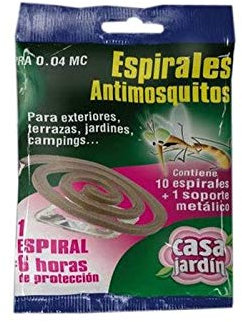 Casa Jardín Espirales Insecticida - Paquete de 10 Sets