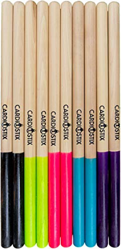 CardioStix Cardio-Trommelstöcke aus amerikanischem Hickoryholz, 227 g, für Drum, Fitness, Aerobic-Klasse, Übungen (Standard Hot Pink)