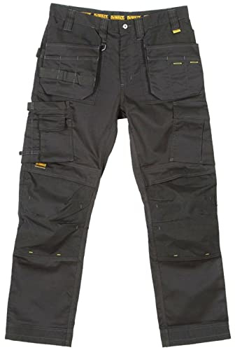 DeWALT THURLSTON 40W/31L Thurlston Black 3D Stretch Trouser, 40 Waist, 31 Leg