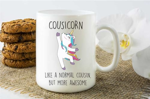 60 Second Makeover Limited Cousicorn Mug Unicorn Cousin Funny Mug Present Awesome Family Gifts for Women, Girls - Funny for Cousins Best Friend Birthday