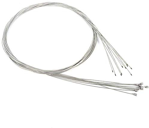 Vbestlife Bike Shifter Cable, 10Pcs Steel Gear Shifter Cable Bicycle Replaceable Inner Shift Derailleur Wire, Bicycle Inner Gear Cable