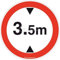 AUA SIGNALETIQUE - Panneau Hauteur limitée* - Ø 330 mm, Aluminium Dibond 3mm
