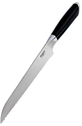 Wilfa EGO Sandvik Brotmesser - 20cm lange Klinge, aus hochwertigem Sandvik12C27 Messerstahl, Klingenhärte HRC: 58±2