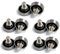 10 Stück 19mm Durchmesser Metallkugellager mit Schraube für Schrank, Schubladen, Schränke, Möbel, Fördersysteme (Konvex 2mm)