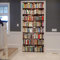 A.Monamour Türtapete Selbstklebend Türfolie Türposter 3D Bücherregal Voller Bücher Arbeitszimmer Szene Drucken Vinyl Folie Türdeko Tapete Wandbild Türaufkleber Türtattoo 83 x 204 cm
