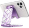 i-Blason Support Téléphone Réglable Pliable Portable en Aluminium Dock Bureau, Compatible pour Smartphones (Violet)