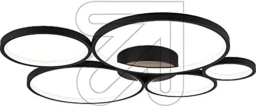 COLOURS MANUFAKTUR YOUR COLOUR YOUR LIFE LED-Ringleuchte Rondo (LED-Deckenleuchte Rondo schwarz 5-flammig)