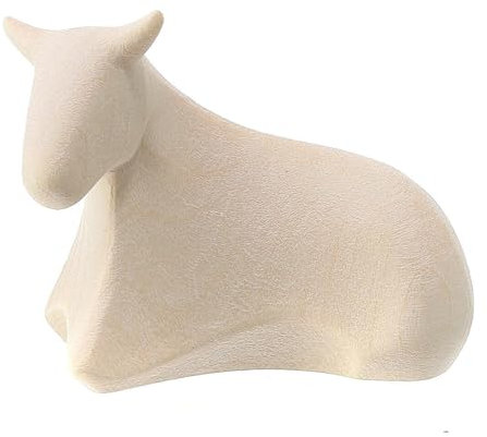 Holyart Stilisierter Ochse Naturholz Krippe Ambiente Design 9.5cm