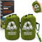 Ironstripe Biwaksack Notfall Schlafsack 2pack – Wasserdichter Überlebens Schlafsack Outdoor XL – Notfall Trillerpfeife Integrierte Kapuze & Thermo-Mylar – Reiß - & Stichfester Notfall-Biwaksack