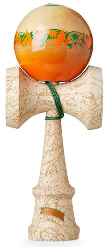 KROM Kendama Unity Equilibrium - aus Ahornholz für Anfänger und Fortgeschrittene - Geschicklichkeitsspiel für draußen und drinnen - Holzspielzeug mit Schnur und Ball - Kendama Skilltoy Kugelfangspiel