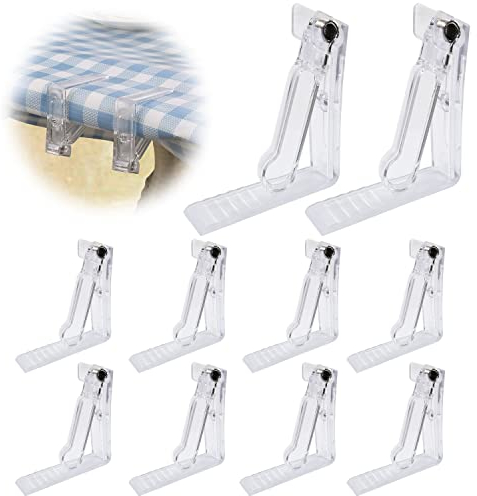 Tongboke 30 Stück Tischdeckenklammern,Tischklammern für Dicke Tische Feste Tischdeckenklammern mit Feder, Tischdeckenhalter für Innen- und AußEnbereich,Hochzeiten Familienessen, Party Restaurant