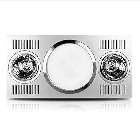 3 In 1 Bathroom Fan With Heat And Light - Multifunctional Ventilation Fan And Heater For Bathroom Ceiling Installation, 220 V, 12 X 24 X 6.7 Inch