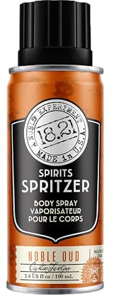 18.21 Man Made Men's Spirits Spritzer Noble Oud, 100 ml, langanhaltendes Ganzkörperspray mit maskulinen Aromatien, Geschenke für Ihn