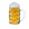Stölzle Lausitz Diamond Maßkrug 1l l Bierkrug im Diamanten-Design I 1 Stück I Bierkrug mit Henkel I Traditionelles Bierglas I spülmaschinenfest I hochwertige Krüge I bruchsicher
