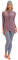 Muslimische Badeanzug Damen, Burkini Damen Muslim, Ganzkörper Badeanzug Damen, Hijab Badeanzug Damen, Bescheidene Modest Muslim Swimwear Langarm Top+Hosen+Hijab 3 Stücke Set Lila &rosa 4XL