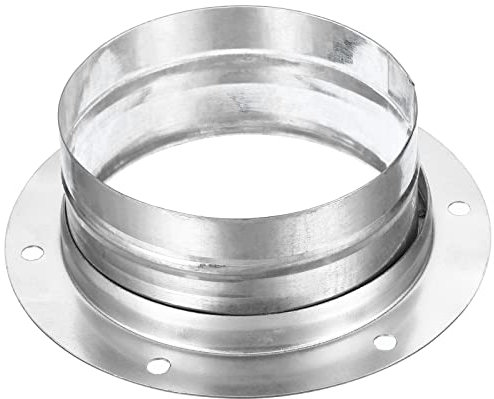 PATIKIL 6 Duct Connector, Metal Flange Fitting Duct Air Tight Couplings Vent Extension with Flange for Heating Cooling Ventilation HVAC System
