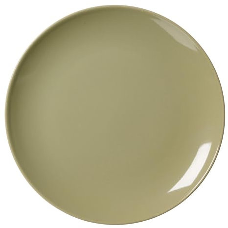 Ritzenhoff & Breker Cecina Speiseteller, 26 cm, Moderner Essteller im Manufaktur-Look, Mix & Match-Geschirr, Spülmaschinenfest und Alltagstauglich, Steinzeug, Grün
