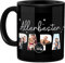 Tassendruck Schwarze Tasse mit Spruch - Allerbester Papa - Zum Selbst Gestalten mit Foto-Collage für 4 Fotos, Geschenke, Geburtstag, Vatertag | 300 ml, Personalisiertes Geschenk