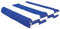 QILZO Toalla de Playa 100% Algodón 100x160cm, Toalla de Piscina de Secado Rápido, Toalla Grande para Camping, Viajes y Hogar (Rayas Azul y Blanco)