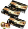 Henry Lambertz Mozartkugeln | 3x 200 g | Schokolade mit Haselnuss-Nougat, Marzipan und Pistazien-Marzipan Füllung | 600g