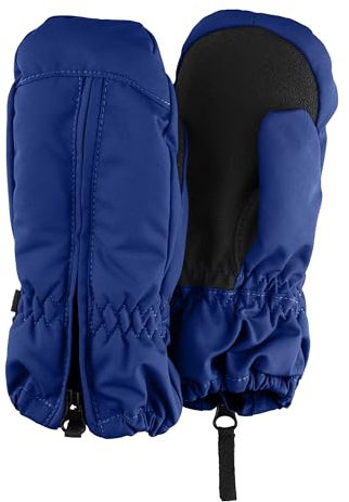 Sterntaler Fäustlinge Rips Daumen Unisex - Baby und Kinder Handschuhe aus Funktionsmaterial - Reißverschluss - Innenfläche rutschfest, wasserdicht - kobaltblau, 4