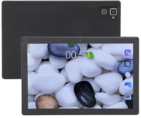 Tablet Android 13 da 10,1 Pollici, Tablet Telefonici CPU Octa con Slot Dual Sim, 6 GB di, 128 GB di ROM, Fotocamera da 32 MP, WiFi, Bluetooth, Touchscreen HD (BLACK)