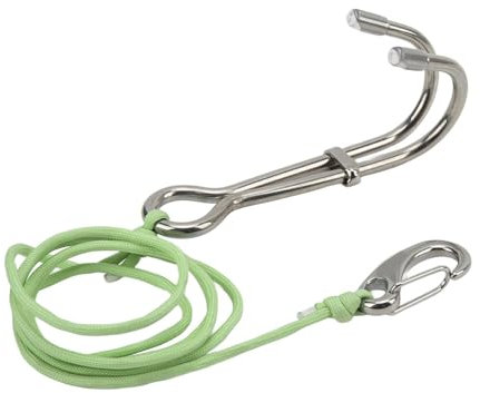 Hominas Gancho De Buceo, Gancho Doble De Buceo Drift Hook De Acero Inoxidable con Línea para Buceo en Cuevas