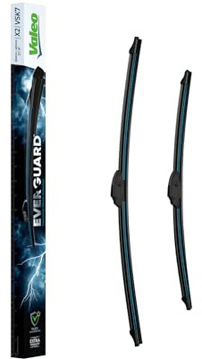 Valeo Everguard 2 Scheibenwischer VSK7 - Vorne - 530 mm / 475 mm | Set mit 2 Silikon-Flachbalkenwischern, 566023