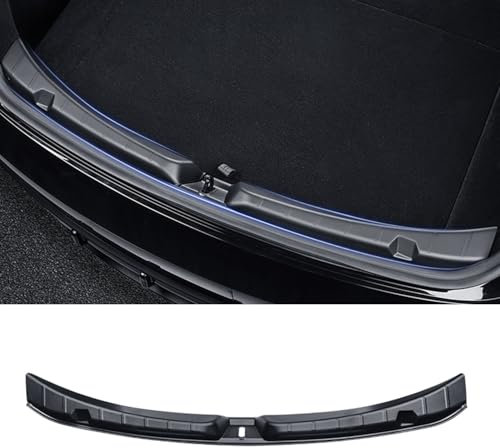 Ywooon Rear Bumper Guard Protector for Tesla Model 3 2024 2025 Highland Trunk Door Sill Protector, TPE Anti Scratch Rear Trunk Edge Cover Protector Interior Accessory for Model 3 Highland