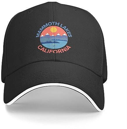 AIETPOIJ Basecap Mammoth Lakes Kalifornien Bootfahren Angeln Wandern Camping Kappe Baseball Kappe Ball Kappe hüte für Frauen Winter