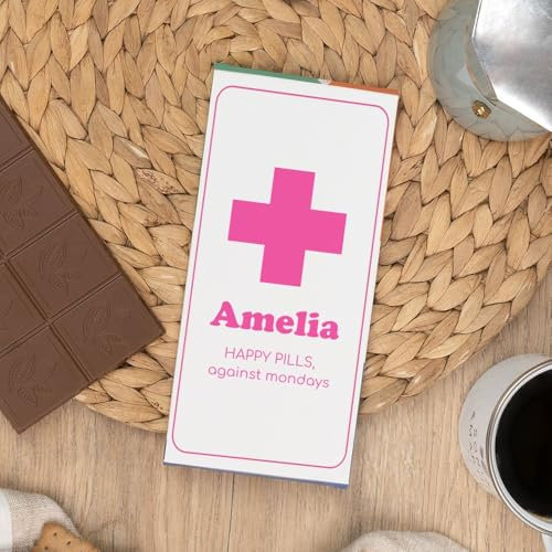 Wanapix | Individuell Gestaltete Schokoladentafel | Originelles Geschenk | 100g | Milchschokolade | Erste-Hilfe-Kit