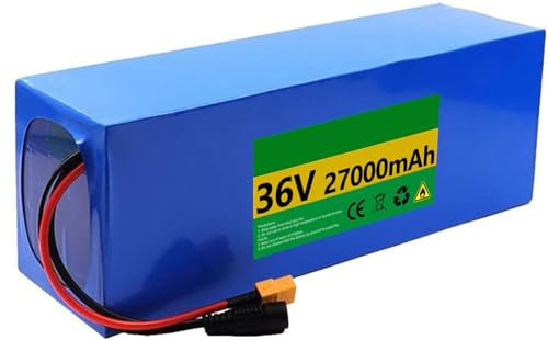 48V 27Ah Lithium Battery 36V 48V Ebike Battery for 1000W 750W 500W Electric Bicycle Scooter Motor, E-Bike Lithium-Ion Battery, Lectric Bike Battery Pack with Charger 36V 27Ah,T