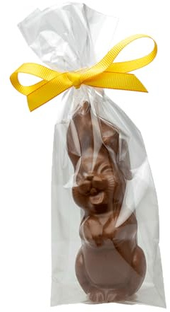 No Sugar Sugar Osterhase aus Vollmilchschokolade, Zuckerfrei mit Erythrit & Stevia, Ostergeschenk