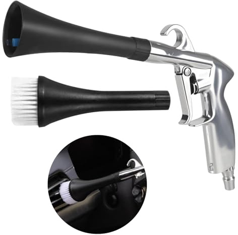 Homshsjhkis Pistola Aire Comprimido, Pistola Limpieza Coches Profunda Interior y Exterior, Pistola de Aire para Accesorios compresor, Aire Comprimido Limpieza para Limpiar Coches, Suelos y Techos