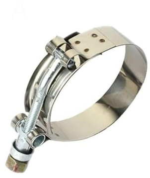 1 Piece 2.0 2.25 2.5 2.75 3.0 3.25 3.5 3.75 4.0 T-Bolt Exhaust Clamp Intake Turbo Exhaust Intercooler Silicone Coupler(G)