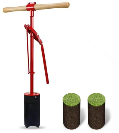 Manual Golf Hole Cutter with Handle for Backyard Putting Greens, Turf Sod Plugger Tool