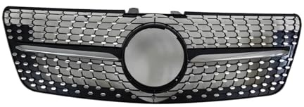 Auto-Frontgrill Für Benz ML W164 2005–2011 ML300 ML350 ML500 ML550 GT Frontgrill Im Diamant-Design Stoßstangengrill-Tuning Kühlergrill(09-11 Star Black)
