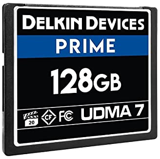Delkin 128GB Compact Flash Memory Card 1050x [DDCFB1050128]