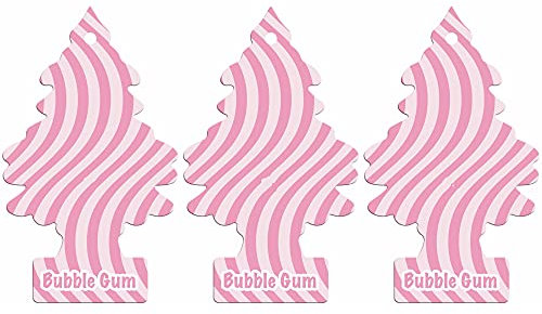 Little Trees Air Freshener Tree LTZ066 Bubble Gum Fragrance For Car Home Boat Caravan - Triple Pack