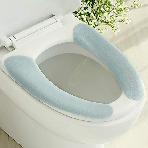 3 Paar Weiche Badezimmer WC Sitz Kissen Selbstklebend Wärmer Waschbar Gesundheit WC Sitz Cover Pad
