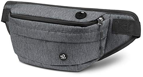 WATERFLY Bauchtasche Herren Damen Groß: Gürteltasche Hüfttasche Sport Guerteltasch Handy Wasserdicht Huefttasch Outdoor Hund Hip Waist Nylon Arbeit Festival Fanny Pack Hundetraining Dam Herr