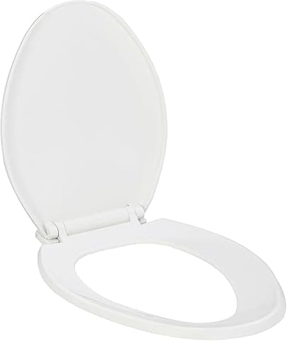 vidaXL Toilettensitz mit Absenkautomatik Softclose Quick-Release-Design Toilettendeckel WC Sitz Deckel Klodeckel Toilettenbrille Klobrille Weiß