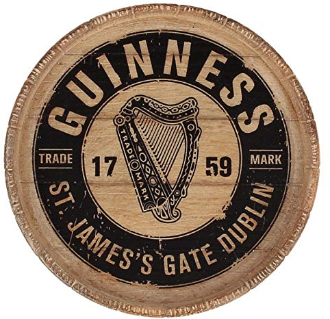Guinness Official Merchandise St. James's Gate Dublin Label Design Kunstharz Magnet