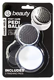 CS Beauty Pedi Ball ~ Foot File - Hard Skin Remover ~ Callus Dry Dead Skin Remover - Foot File with Finishing Pads