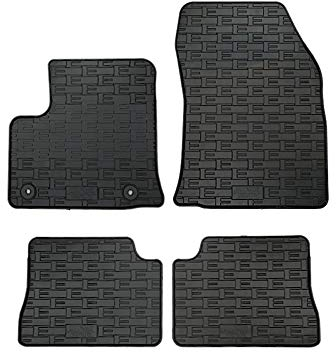 Satz Gummimatten kompatibel mit Peugeot e-208 / Opel e-Corsa F / Citroën DS3 Crossback Electric 2019- / Lancia Ypsilon EV 2024- (4-teilig + Montagesystem)